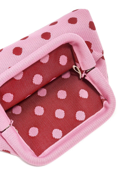 Dot clutch roze