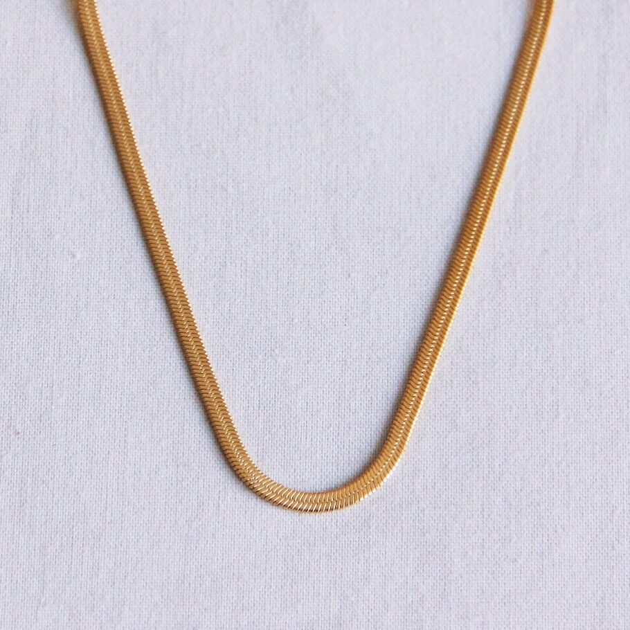 Flat snake necklace Bazou