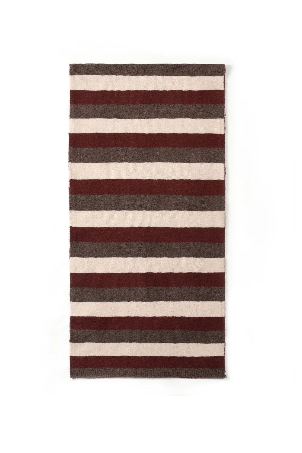 Gestreepte sjaal burgundy