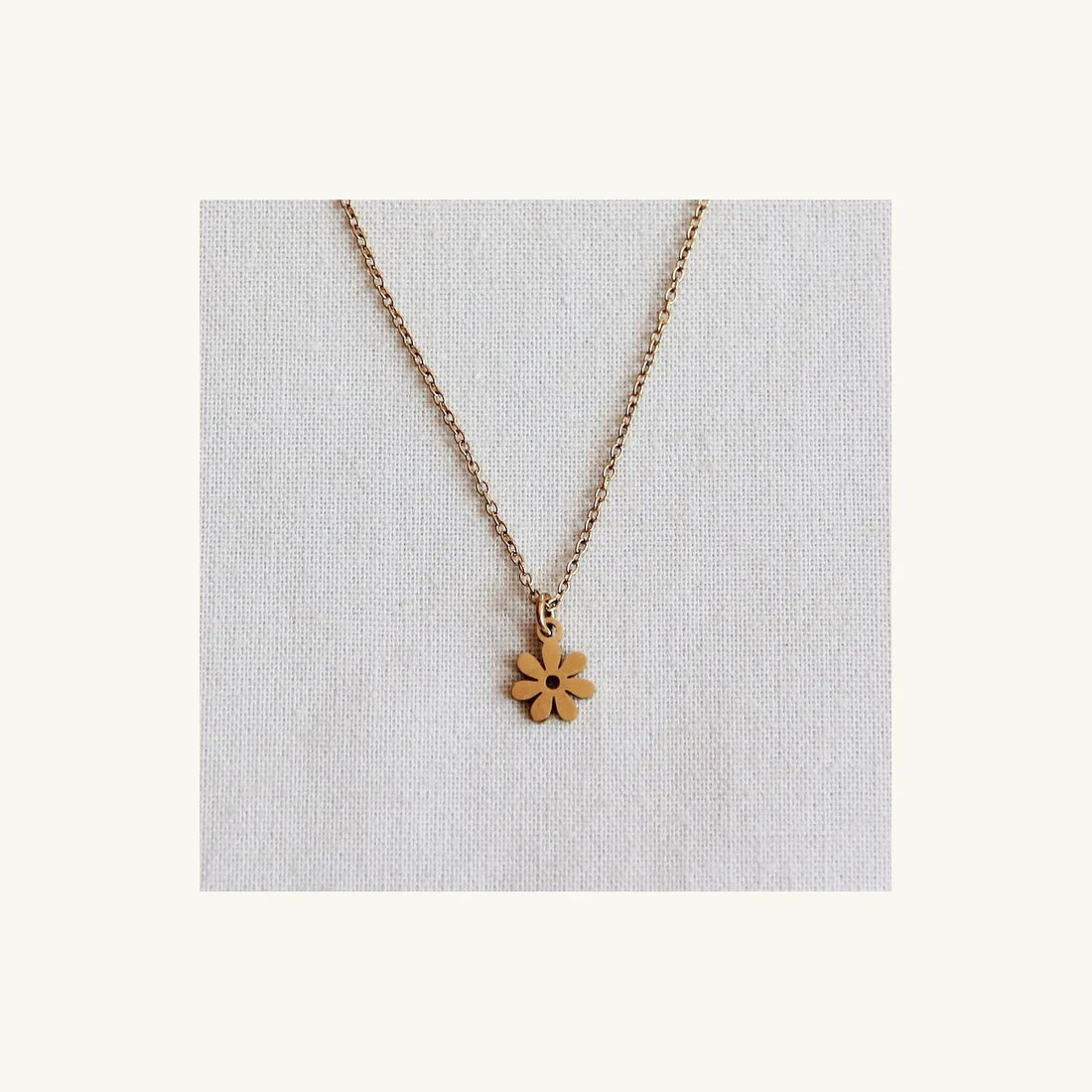 Golden blossom necklace