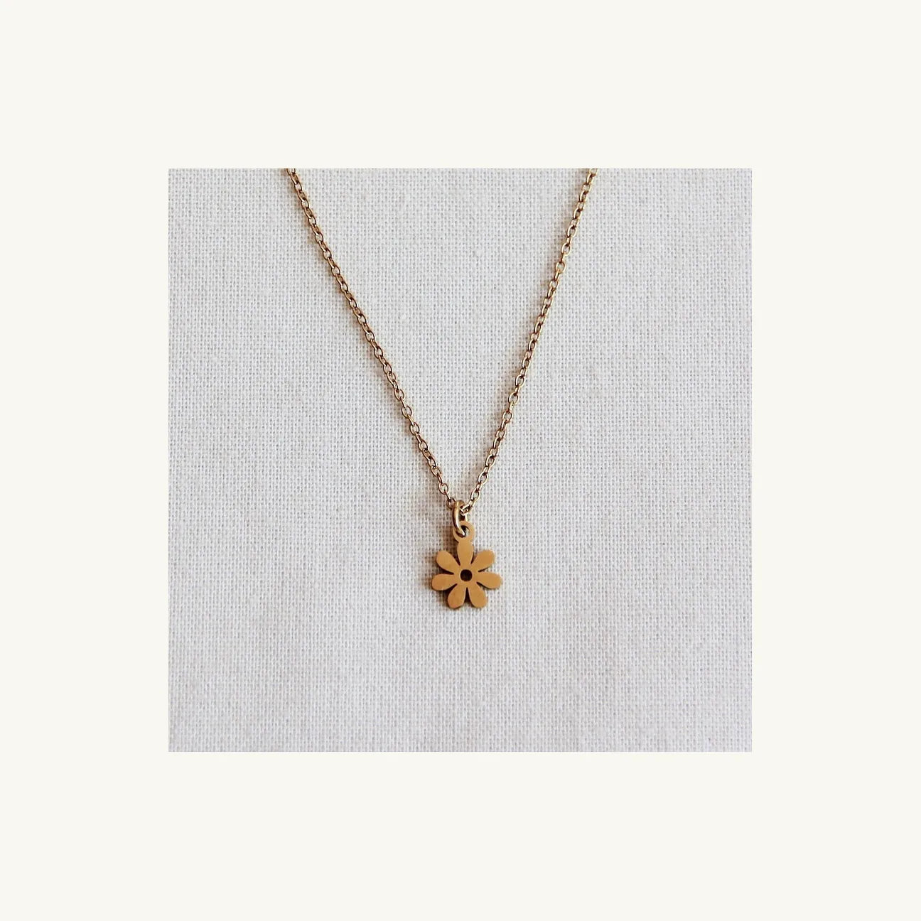 Golden blossom necklace