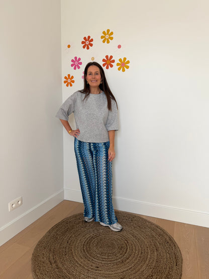 Grijze basic t-shirt - My Dressing