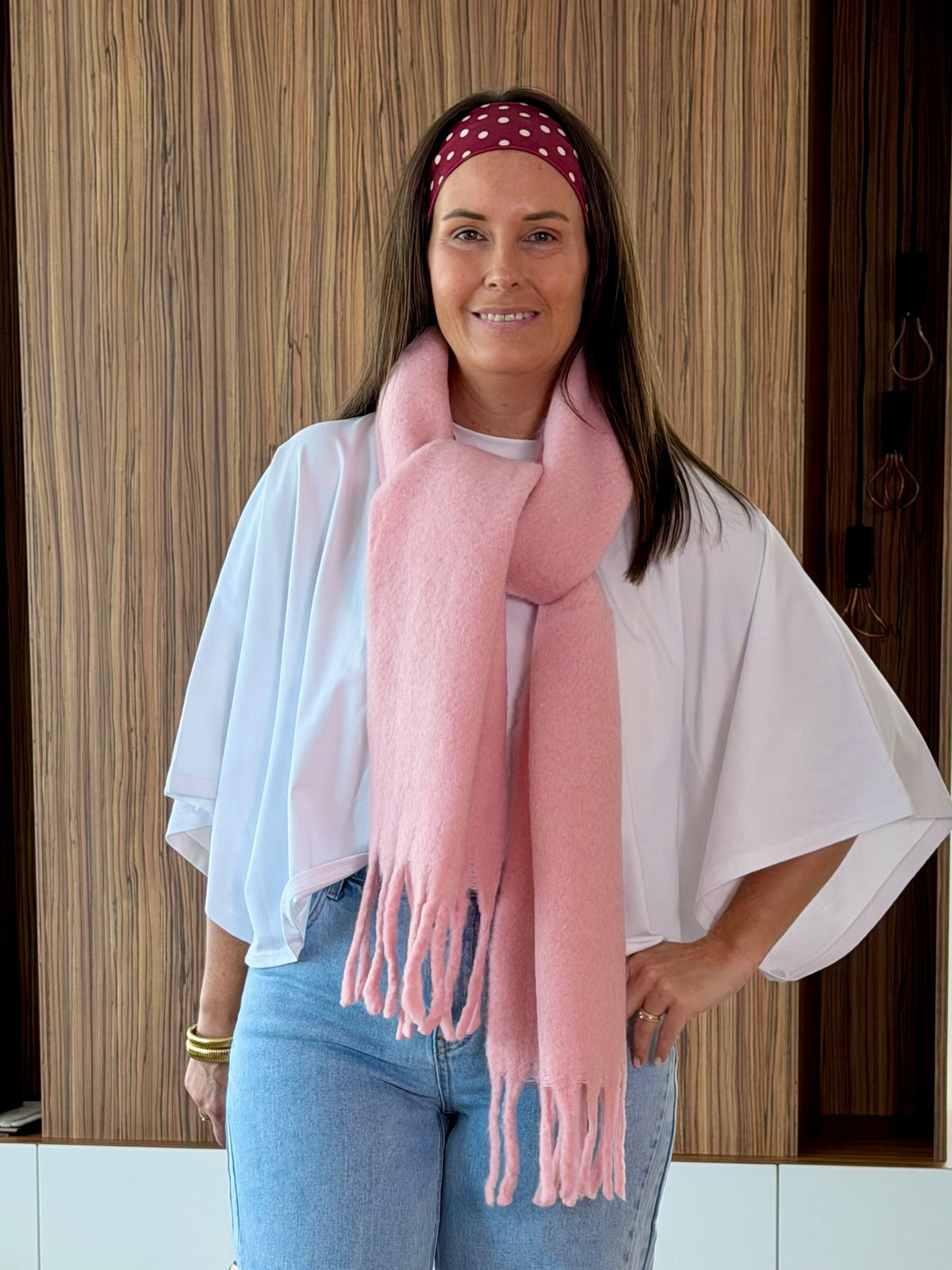 Sjaal roze