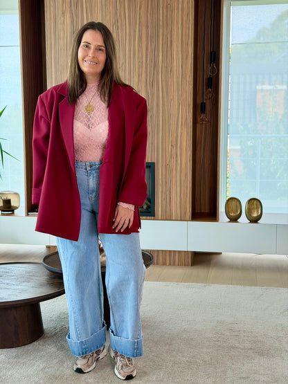 Jasmin blazer burgundy