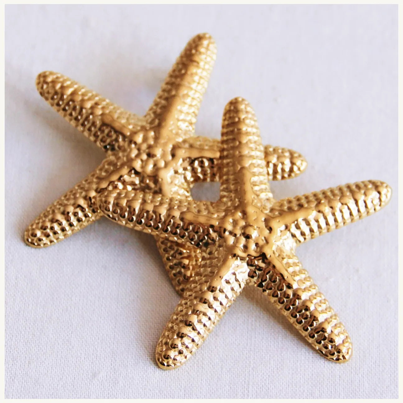 Starfish statement oorbellen