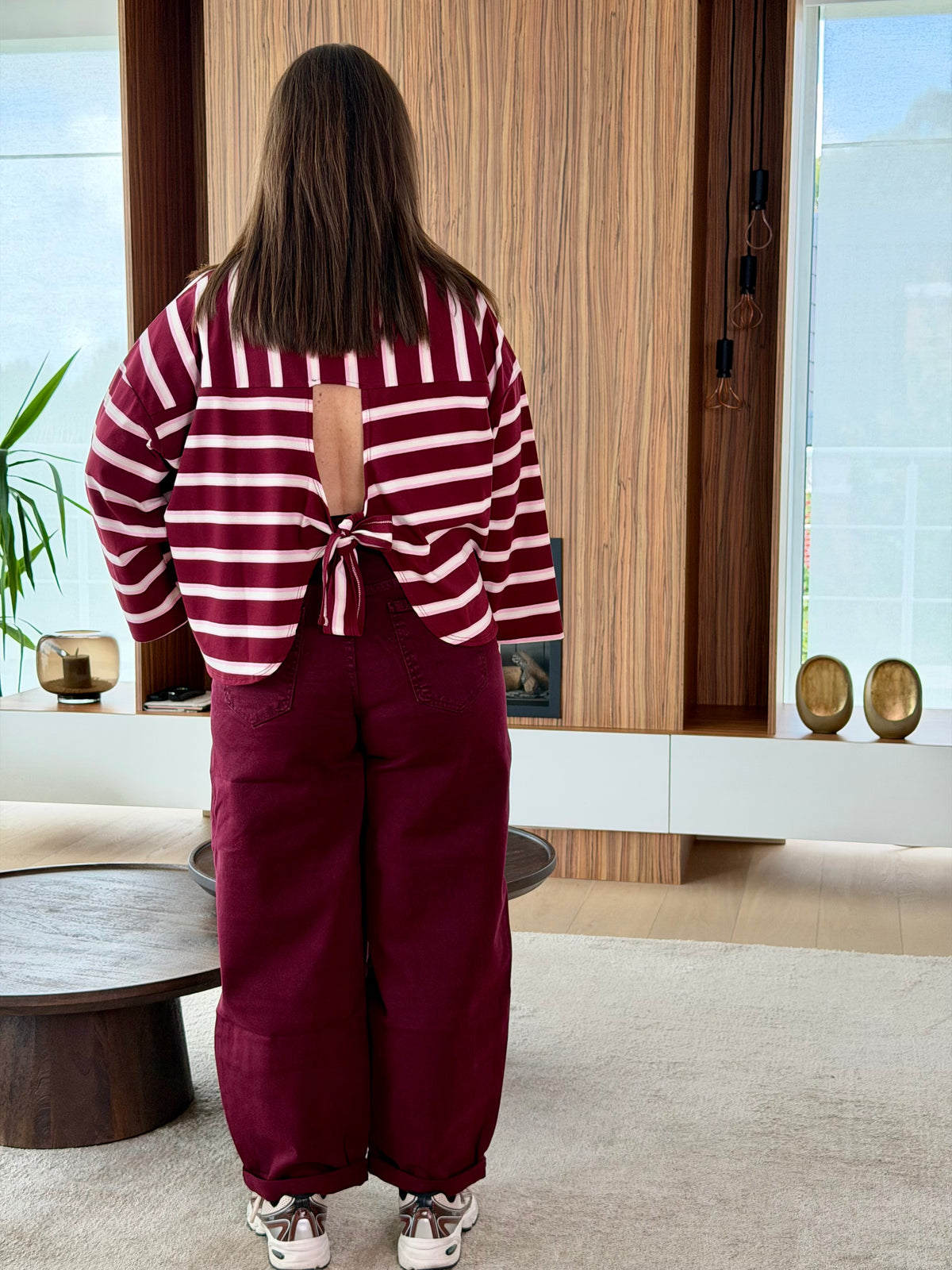 Bowie shirt bordeaux