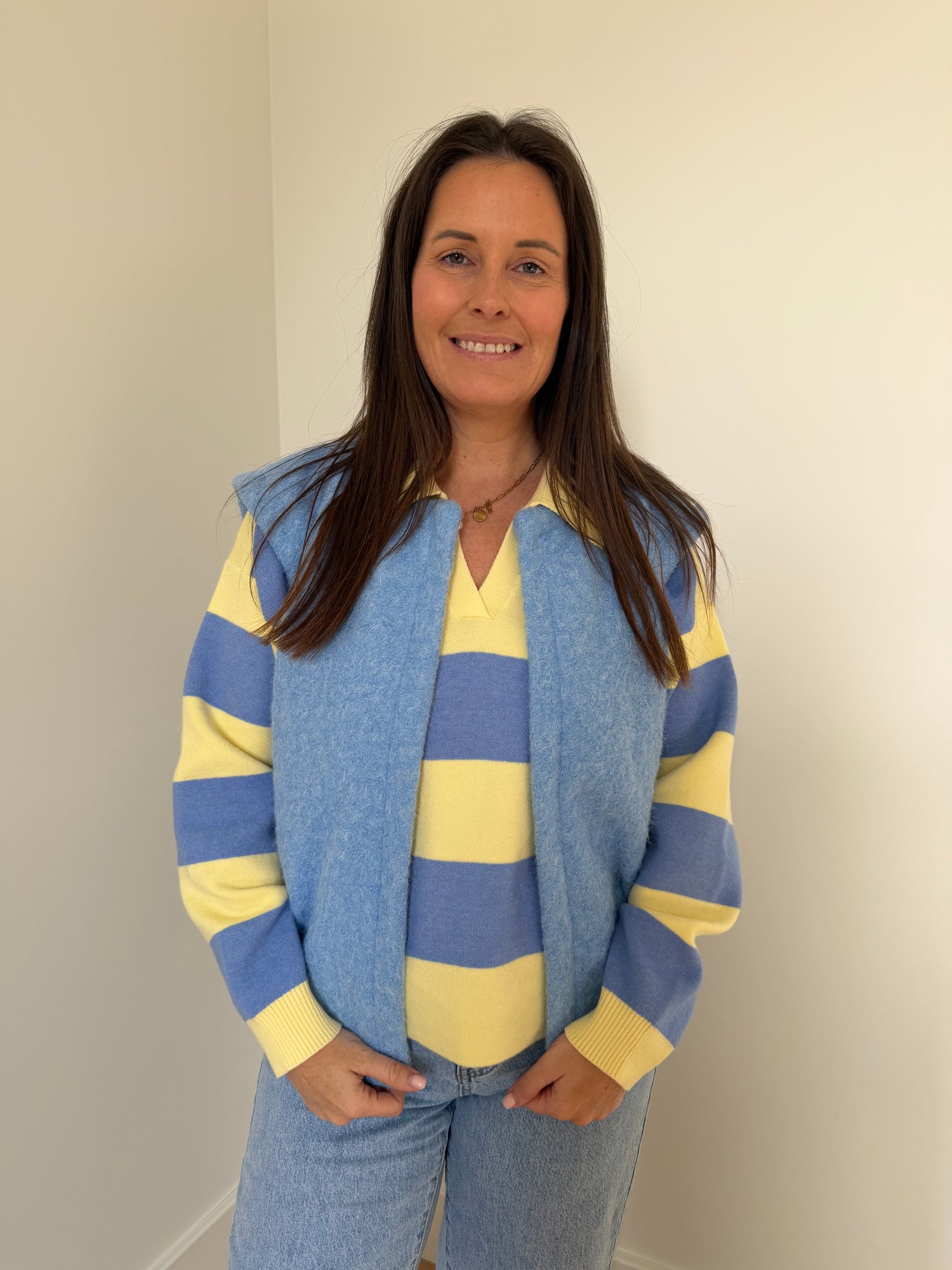 Gilet lichtblauw - My Dressing