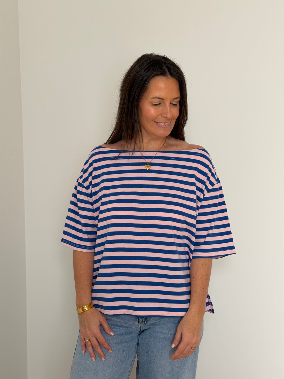 t-shirt met boothals - My Dressing