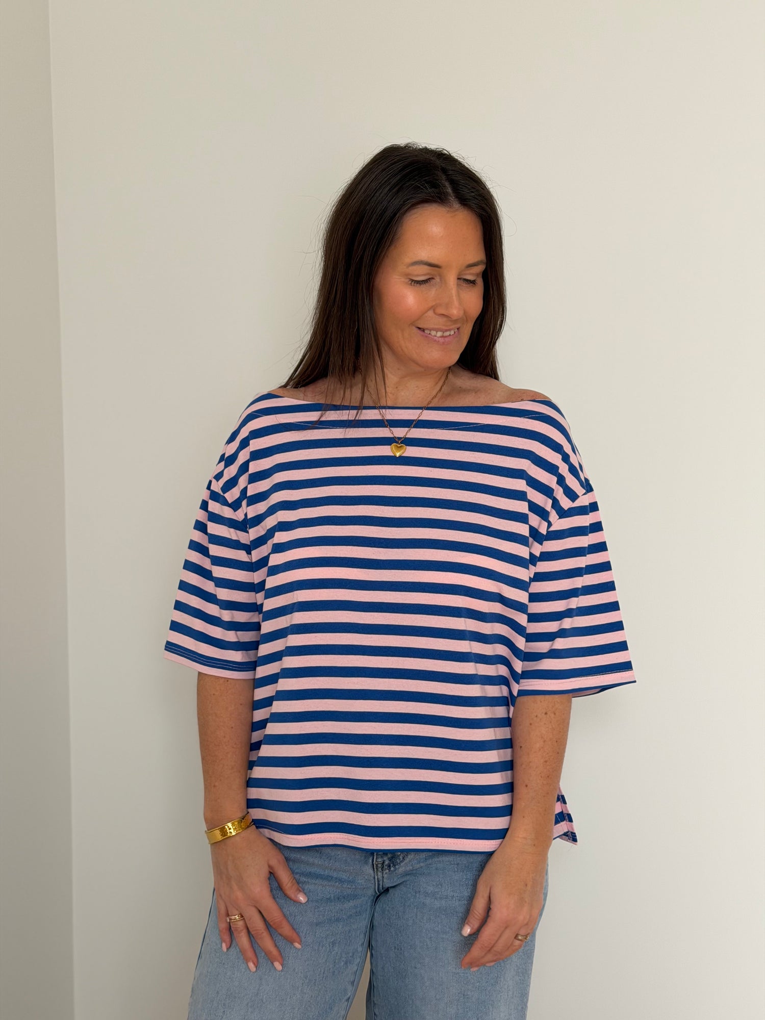 t-shirt met boothals - My Dressing