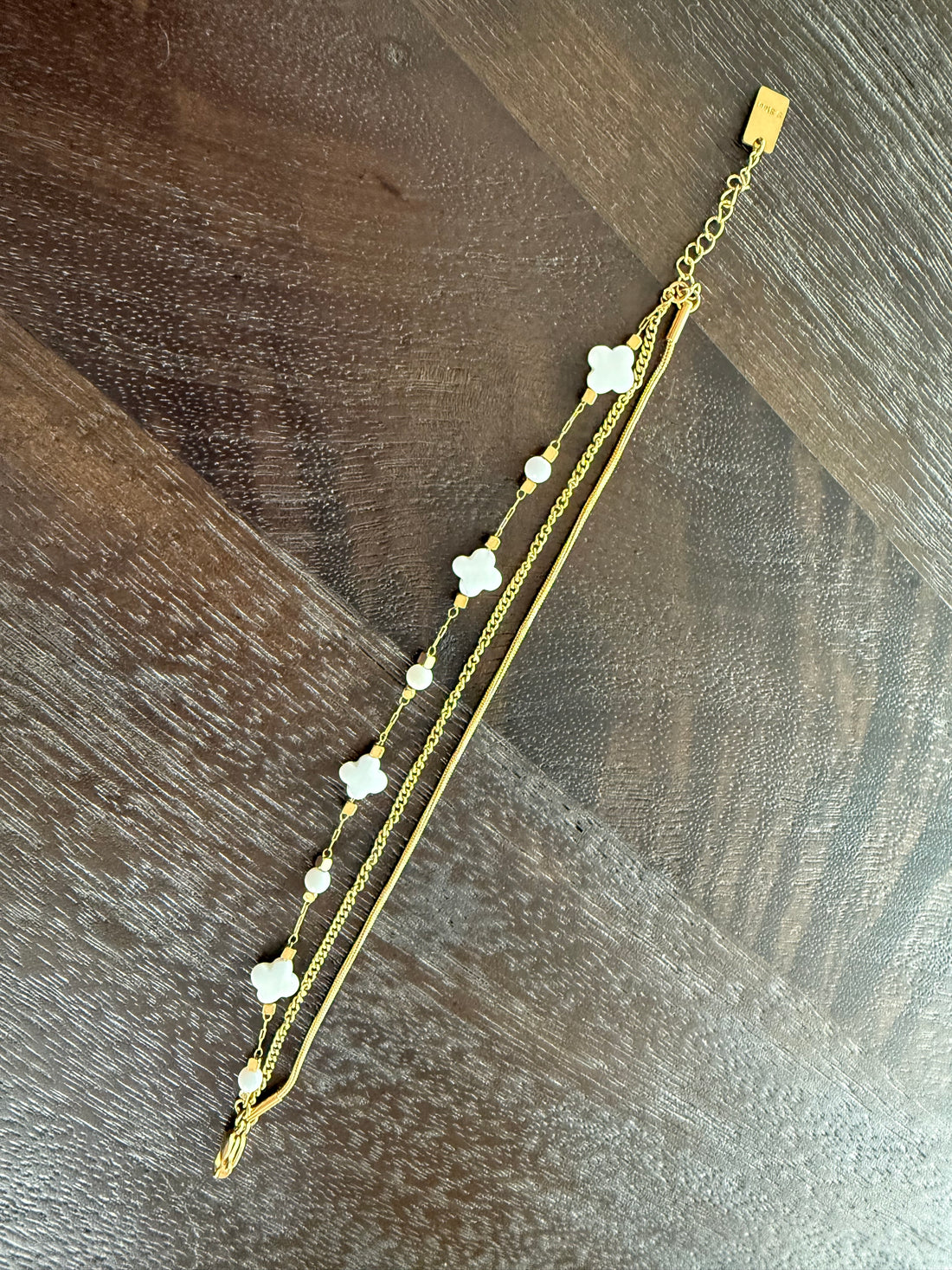 Clover bracelet gold