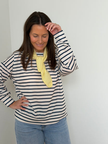 Gestreept shirt marine
