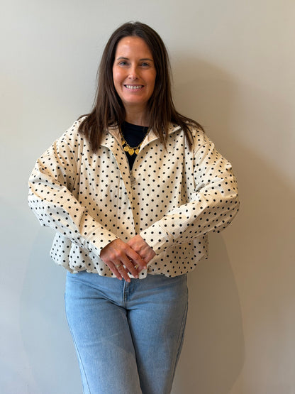 Dotty jas beige