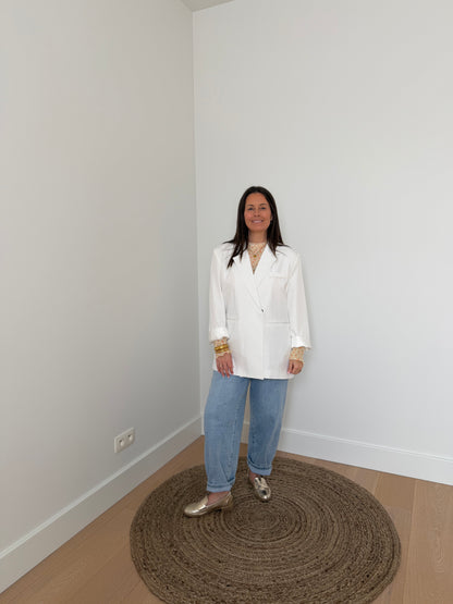Witte blazer oversized model - My Dressing