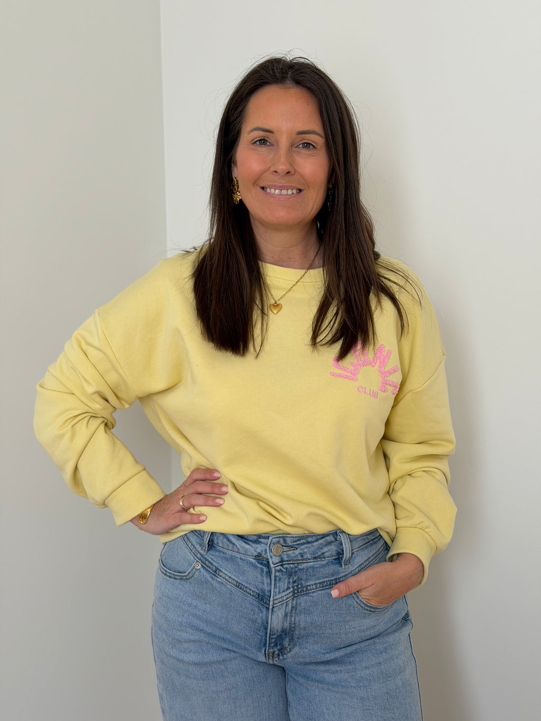 Iconic sweater geel - My Dressing