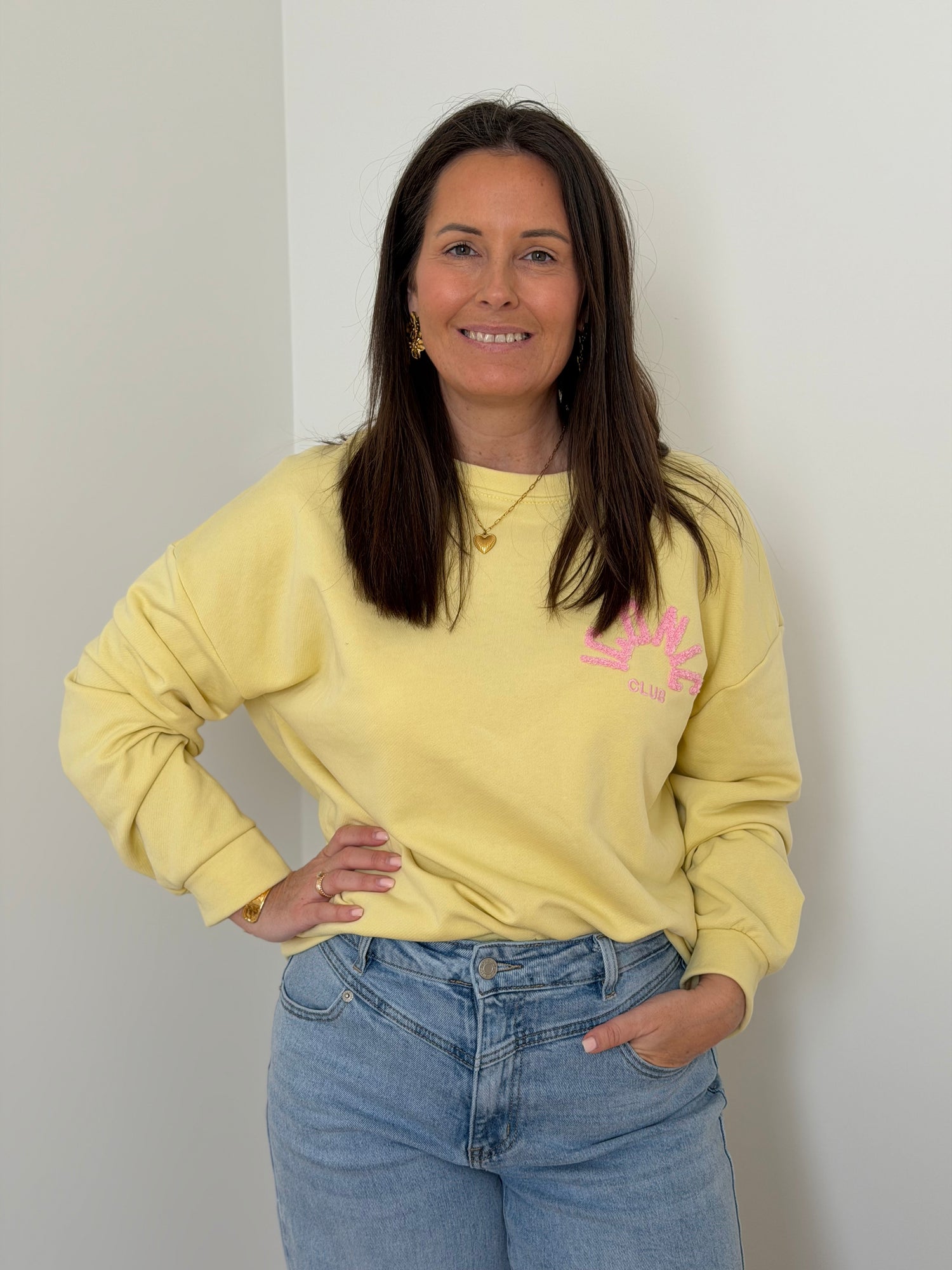 Iconic sweater geel - My Dressing