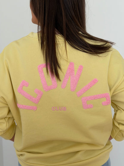 Iconic club sweater geel - My Dressing