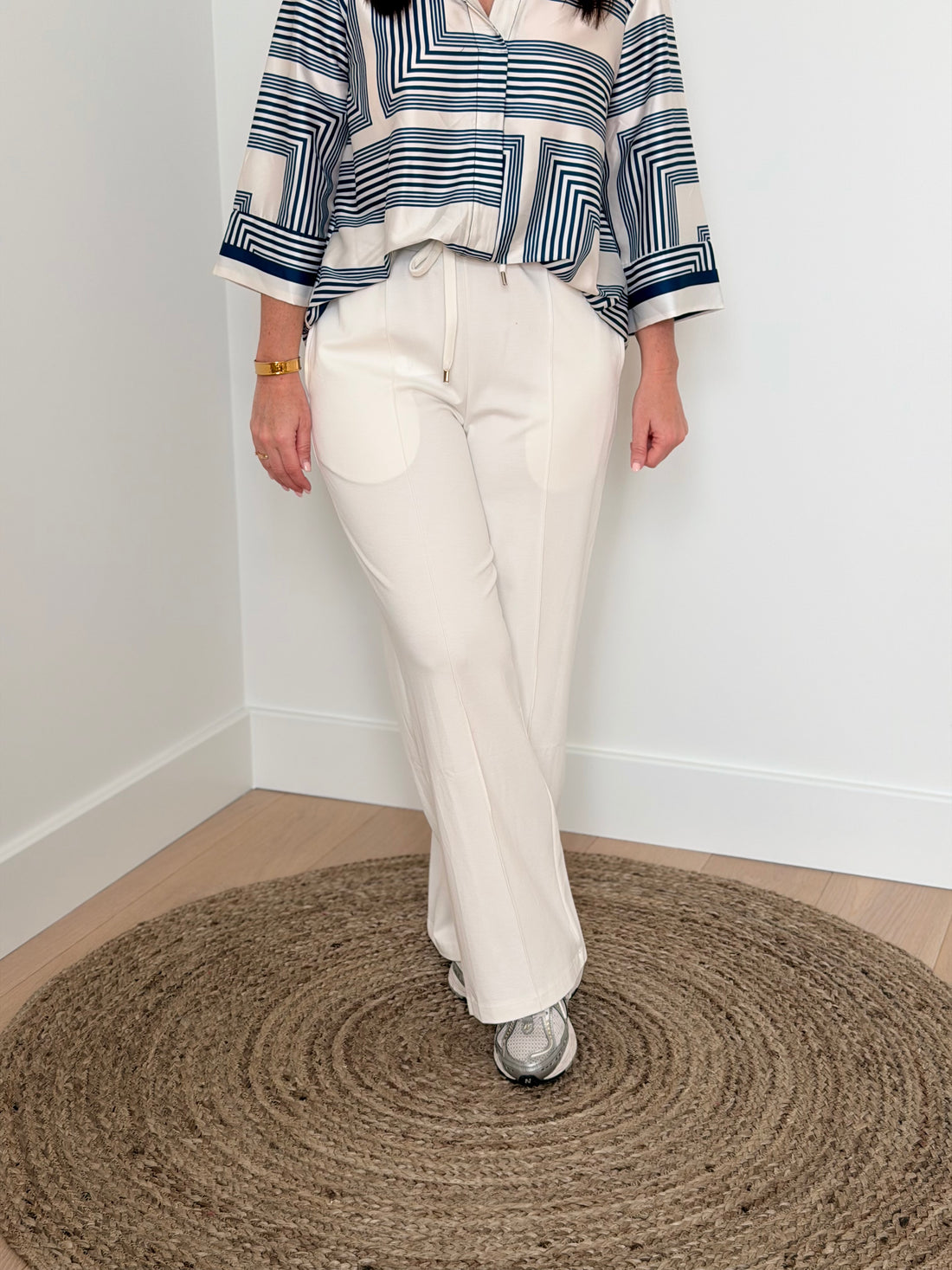 Geklede witte joggingbroek - My Dressing