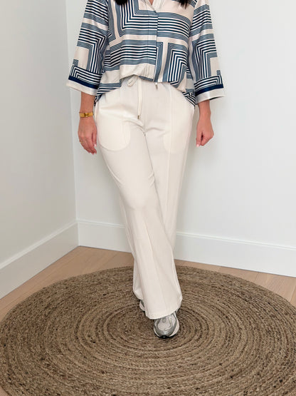 Geklede witte joggingbroek - My Dressing