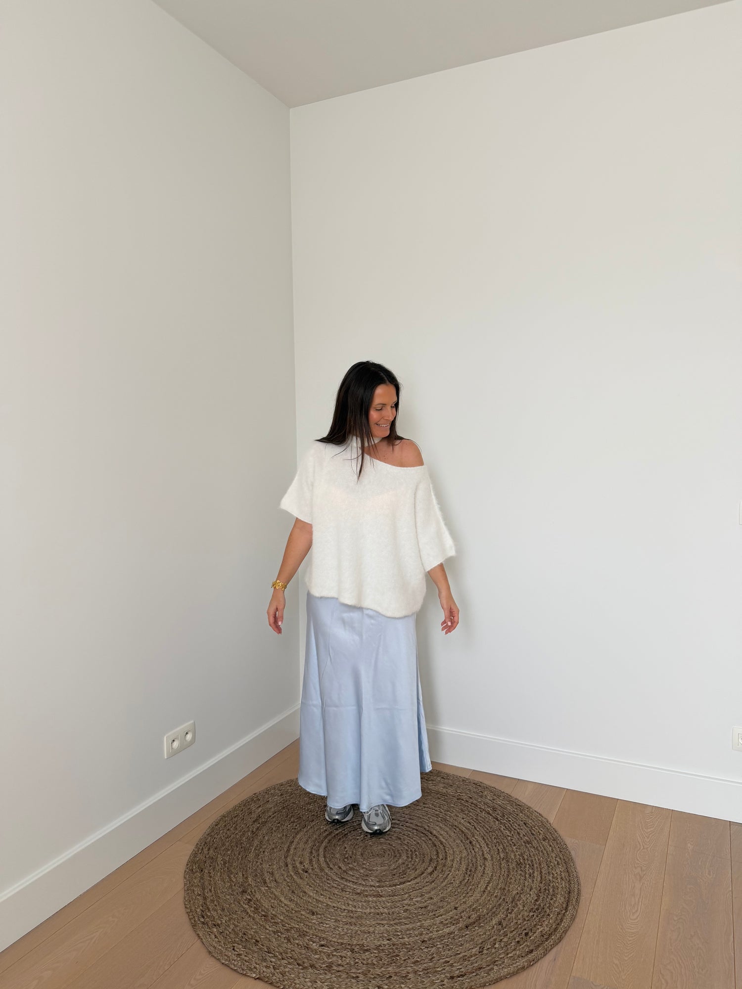 lange rok in pastelblauw - My Dressing