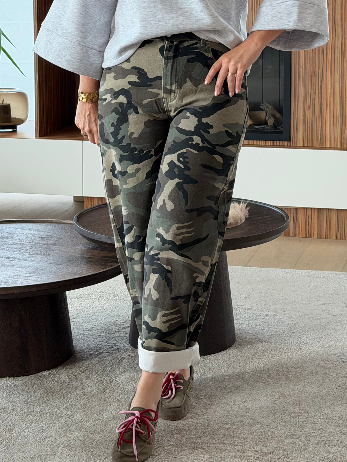 Army balloon jeans