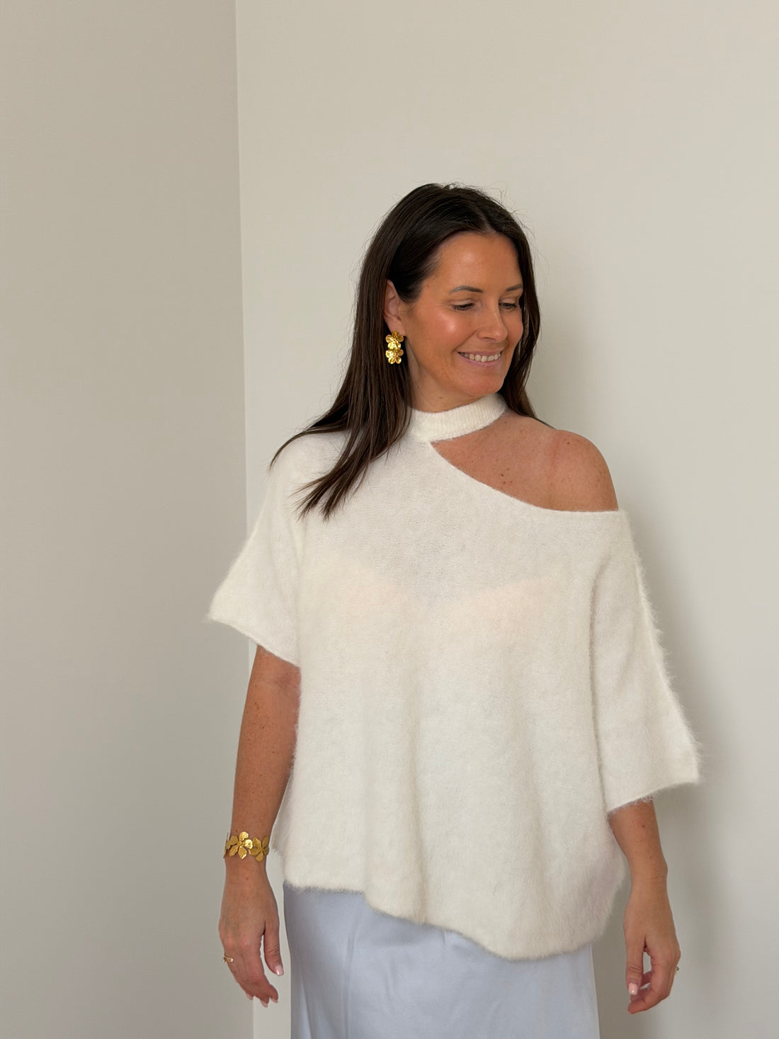Witte off shoulder knit - My Dressing
