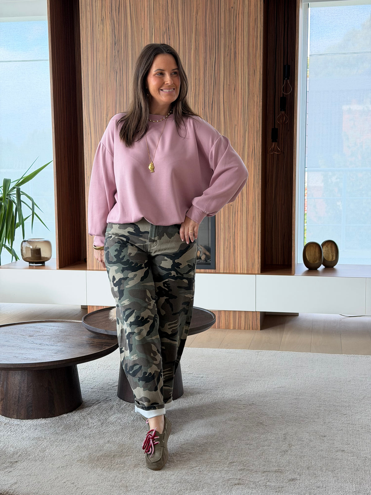 Frankie sweater oudroze