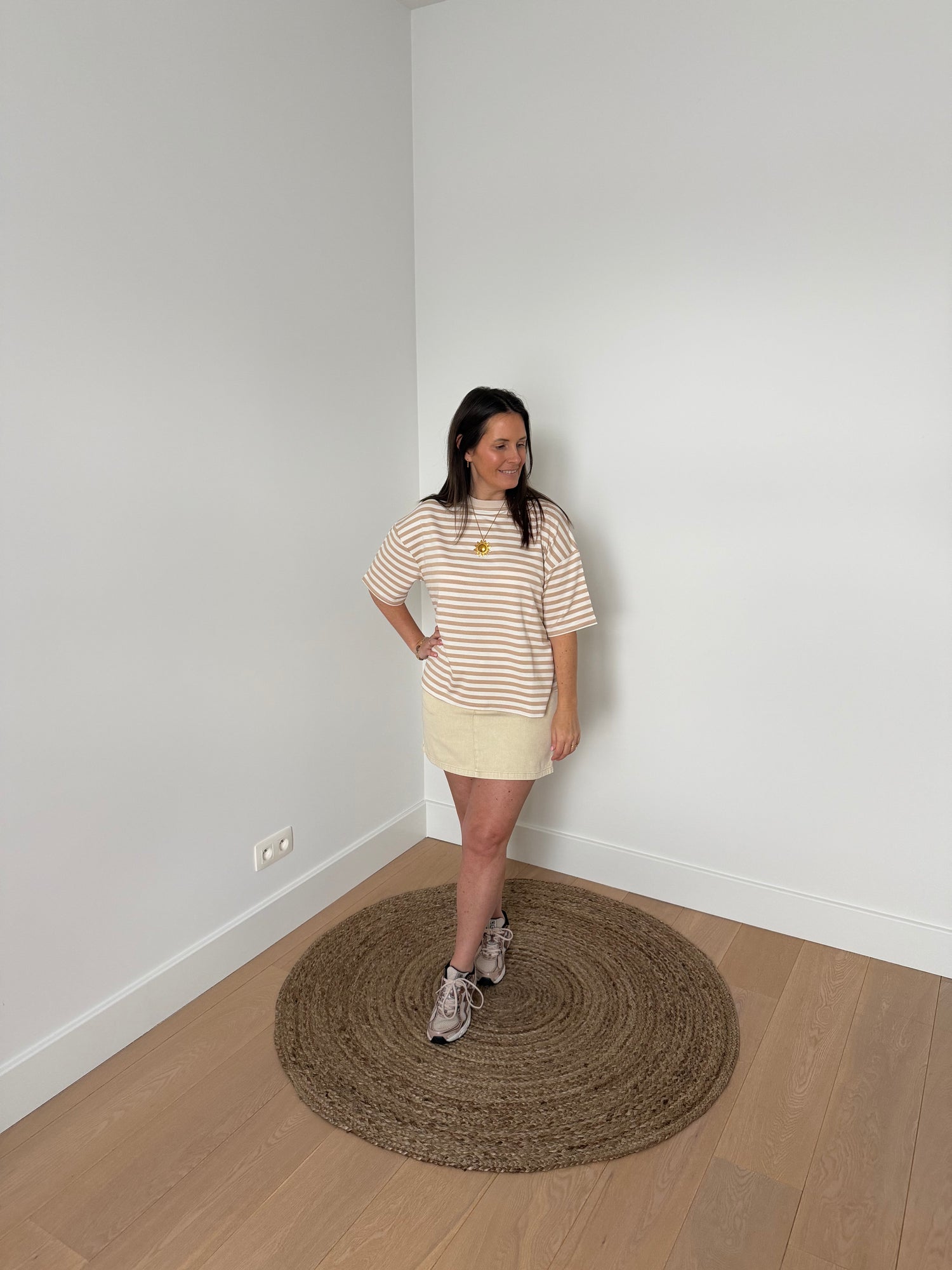 korte beige rok - My Dressing