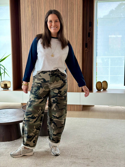 Louise shirt grijs/marine