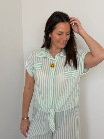 geklede gestreepte set - My Dressing