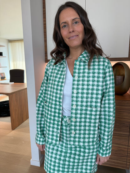 Vichy jacket green