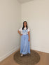 Lichtblauwe broek in palazzo model - My Dressing