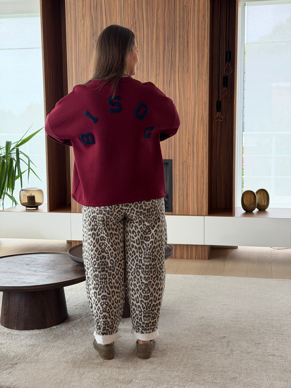 Sweater Bisou bordeaux