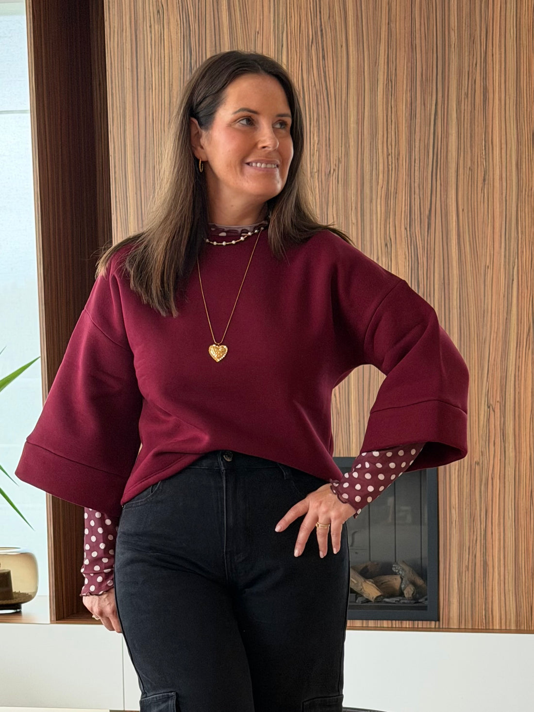 Charly sweater burgundy