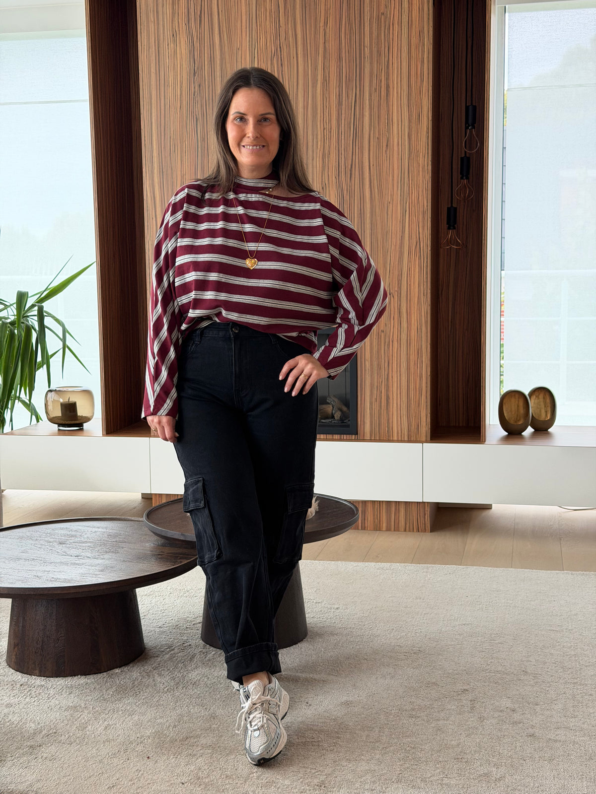 Emma shirt burgundy