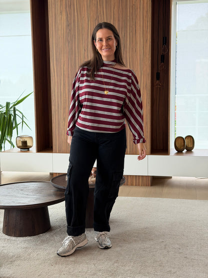 Emma shirt burgundy