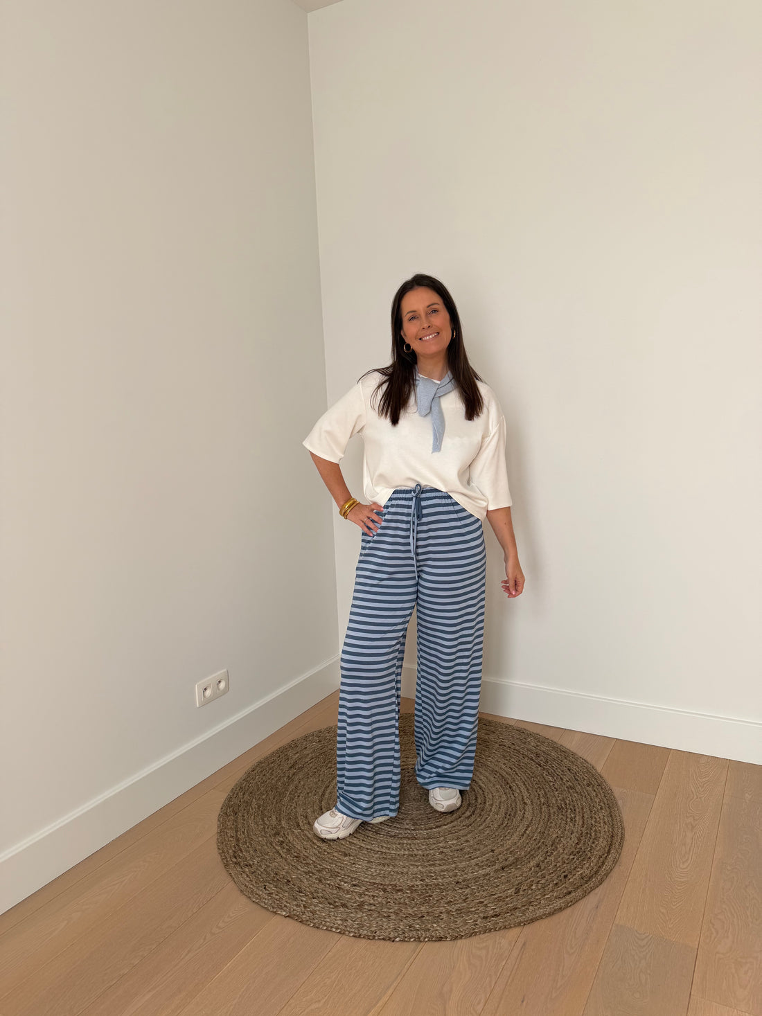 Los broekje blauw gestreept - My Dressing
