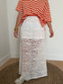 Witte lace maxi rok - My Dressing