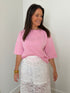 Roze t-shirt met korte mouwen - My Dressing