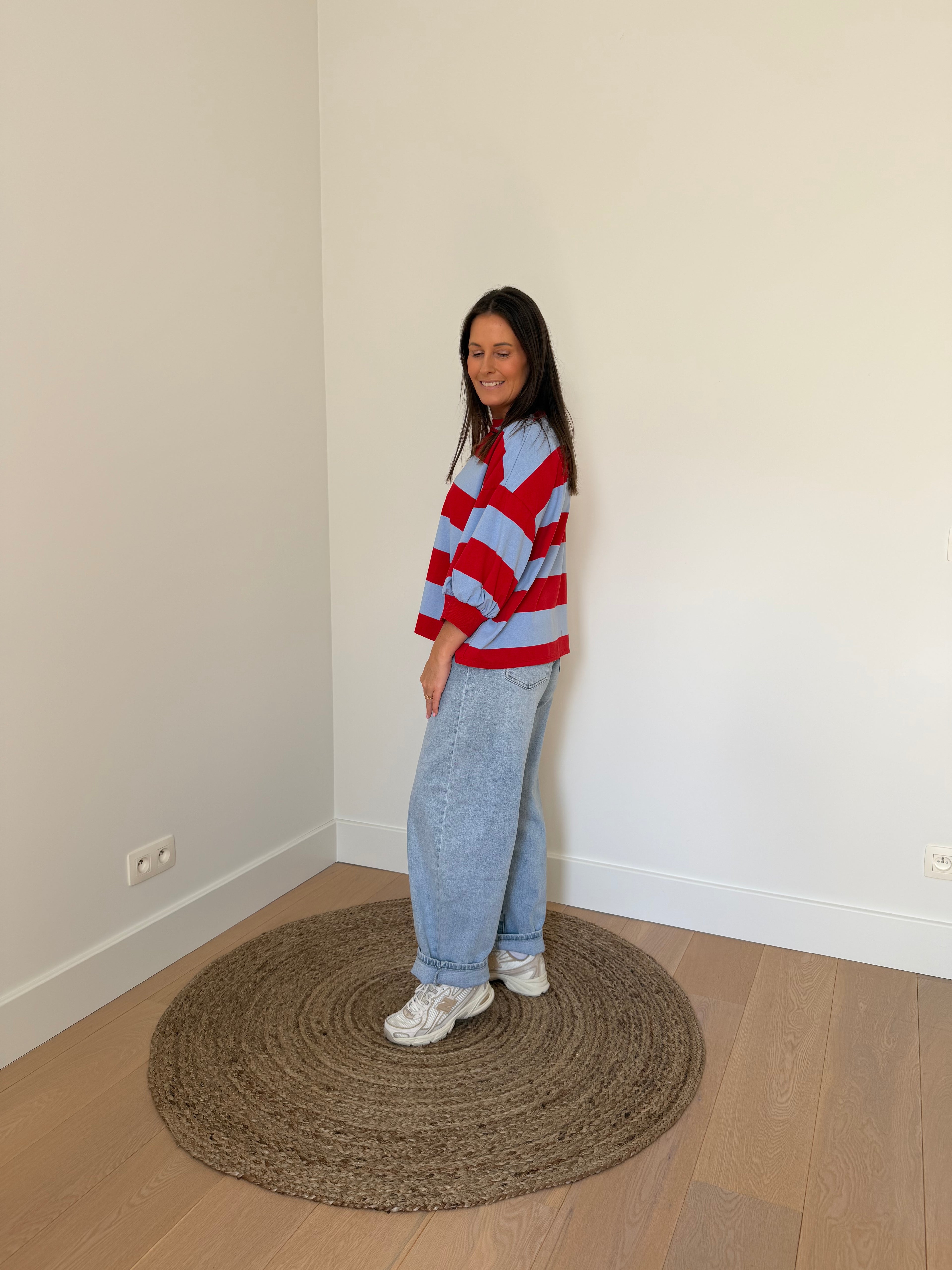Oversized shirt met 3/4de pofmouw - my Dressing