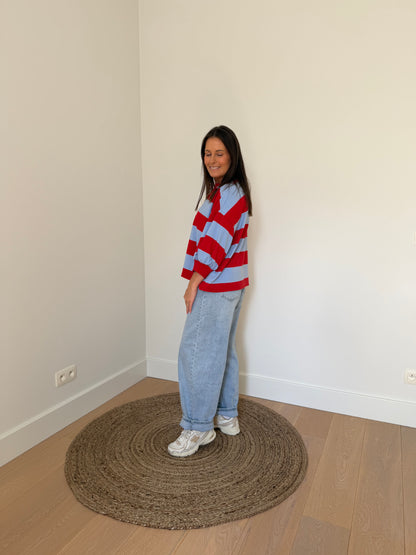 Oversized shirt met 3/4de pofmouw - my Dressing