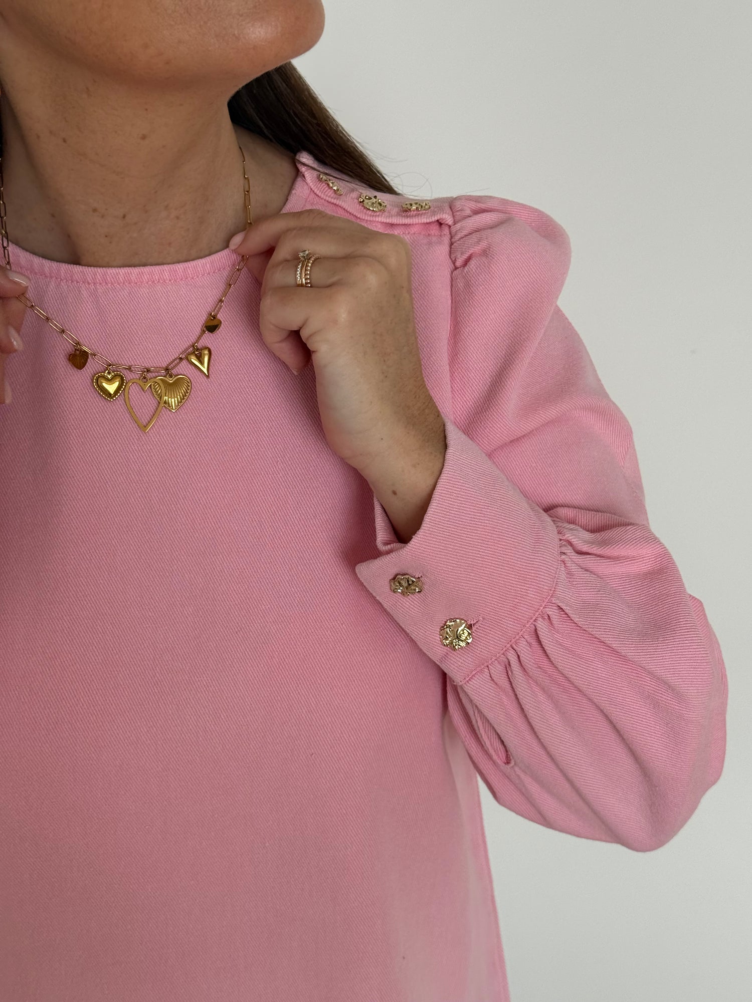 Roze denimjurk - My Dressing