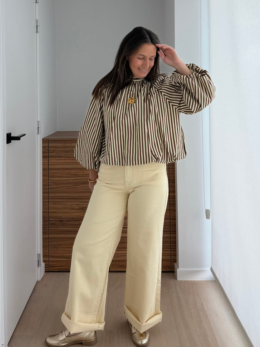 Lou jeans lichtgeel