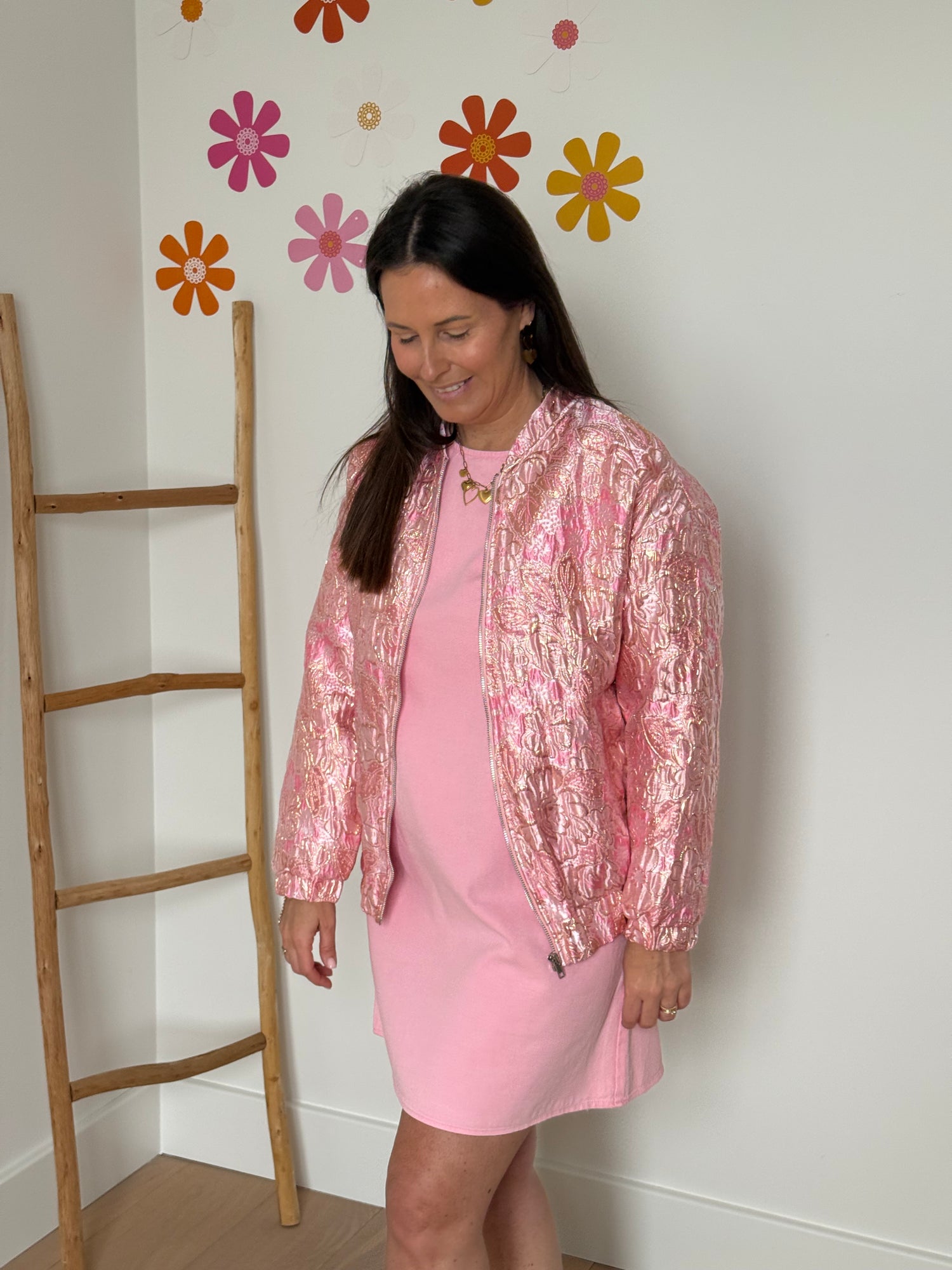 Pink jacket - glitter - My Dressing