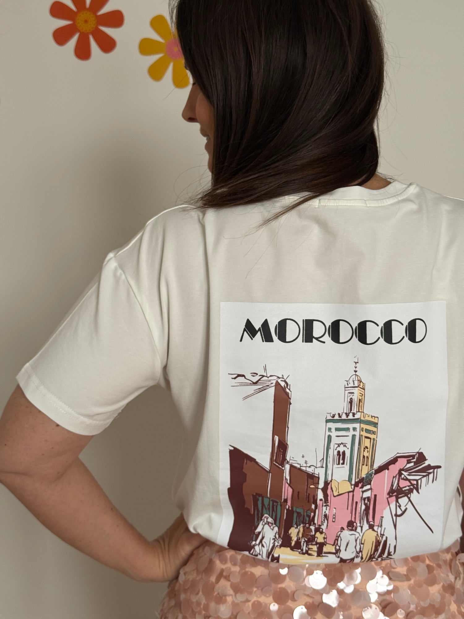 Morocco t-shirt wit - My Dressing