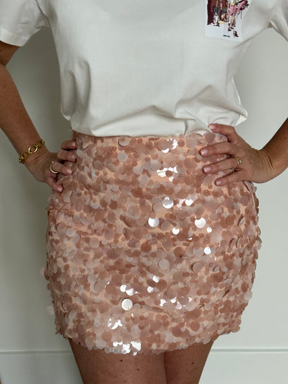 Roze pailetten rok - My Dressing
