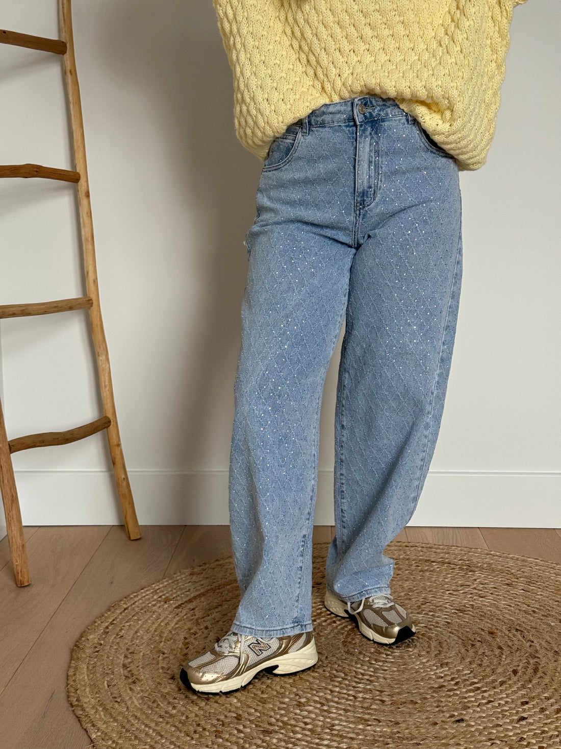 Barrel/balloon jeans met strass - My Dressing