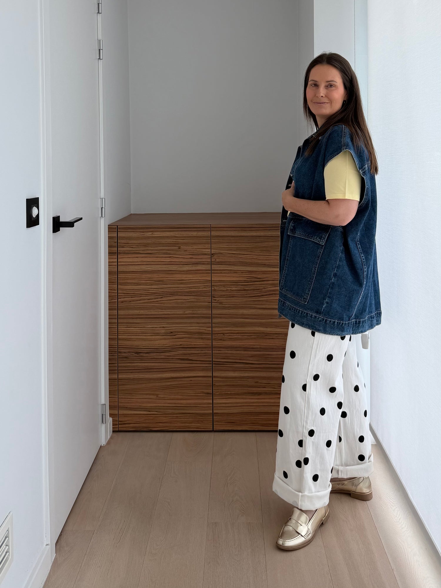 Mouwloze denim gilet zijlngs - My Dressing