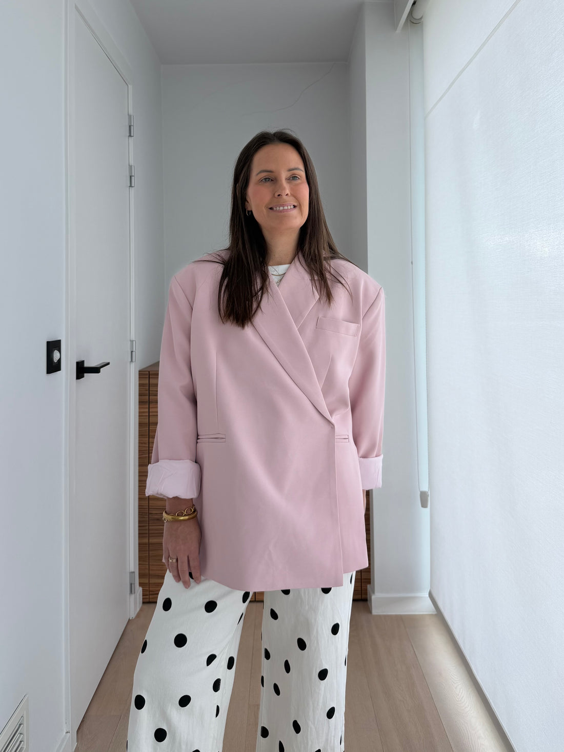 Oversized blazer lichtroze - My Dressing