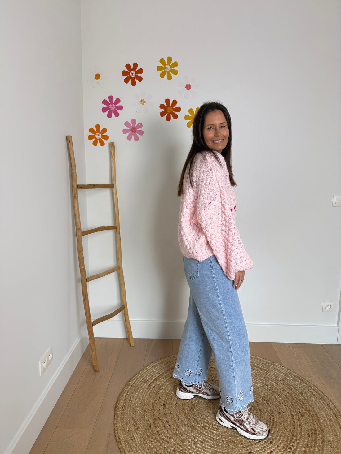 Broderie jeans, recht model - My Dressing