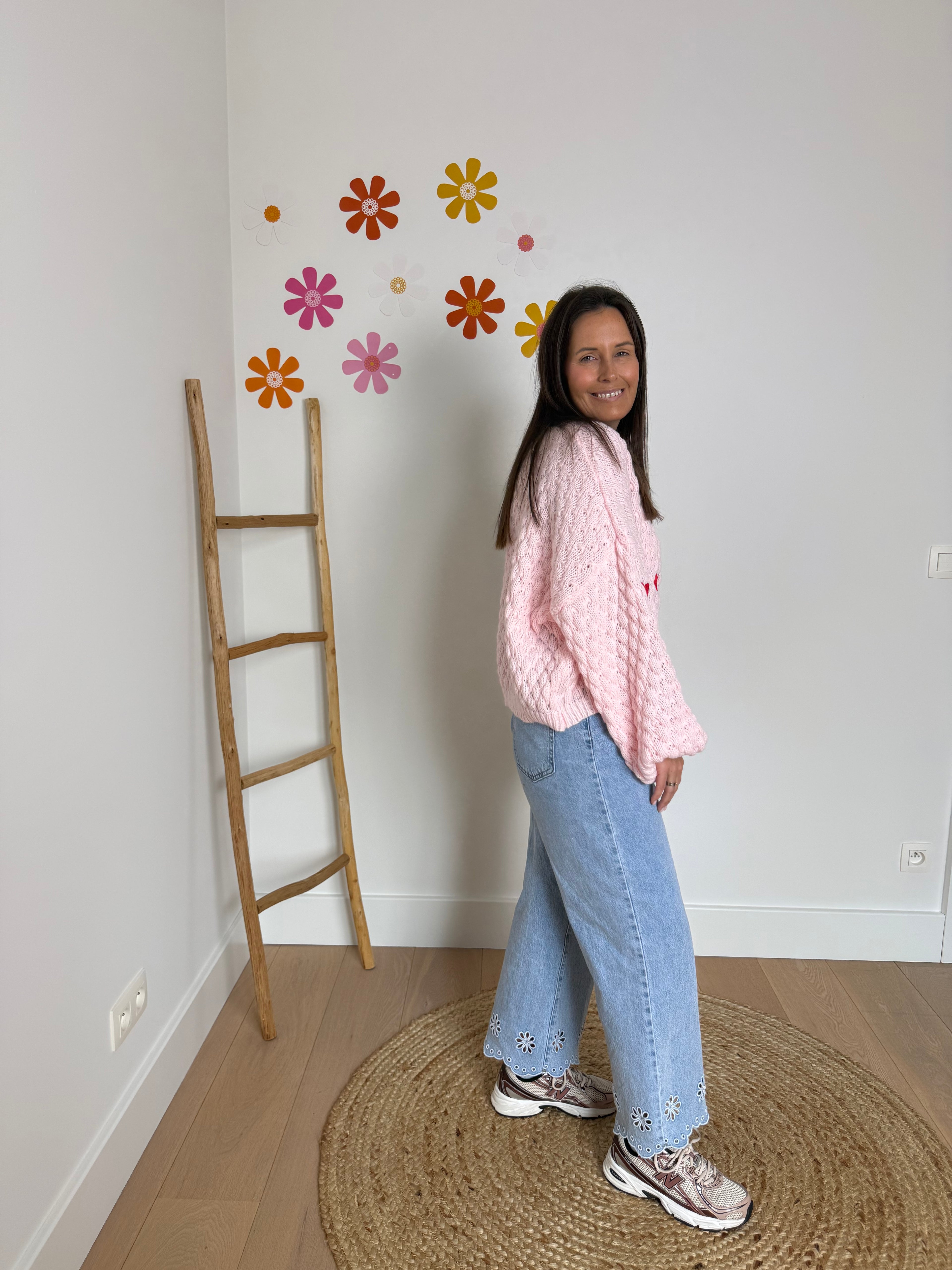 Broderie jeans, recht model - My Dressing